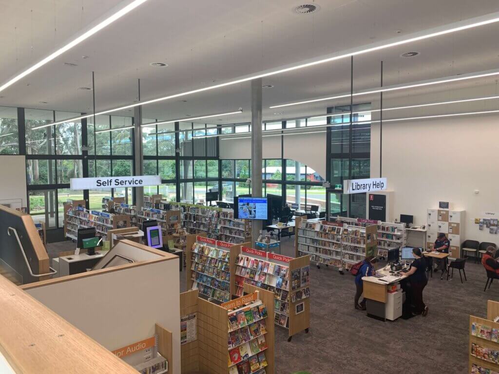 Inside Highfields Library